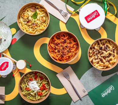 Platos de pasta de Caterina Pasta Stories en San Antonio Ibiza cerca de hostal boutique en San Antonio Ibiza