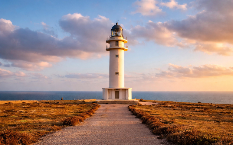 Atardecer en Cap de Barbaria, Formentera: faros y sunsets | hostal boutique en San Antonio Ibiza