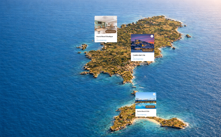 Mapa interactivo de Ibiza