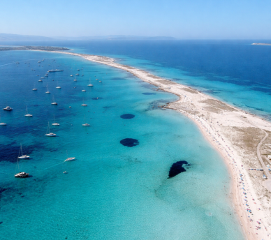 Ses Illetes en Formentera, playa icónica del Parque Natural de Ses Salines | hostal boutique en San Antonio Ibiza